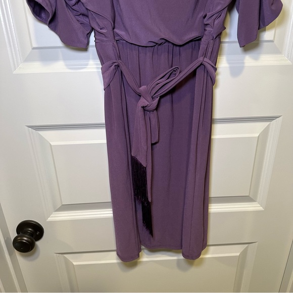 Jessica Simpson Purple Scoop Neck Slit Sleeve Aline Dress S - Picture 8 of 11